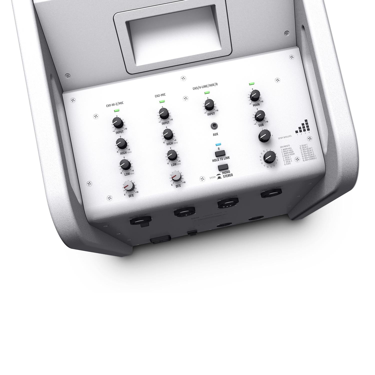 LD Systems CURV500AVSW Portable Array System AV Set Including Speaker Cables - White - Hollywood DJ