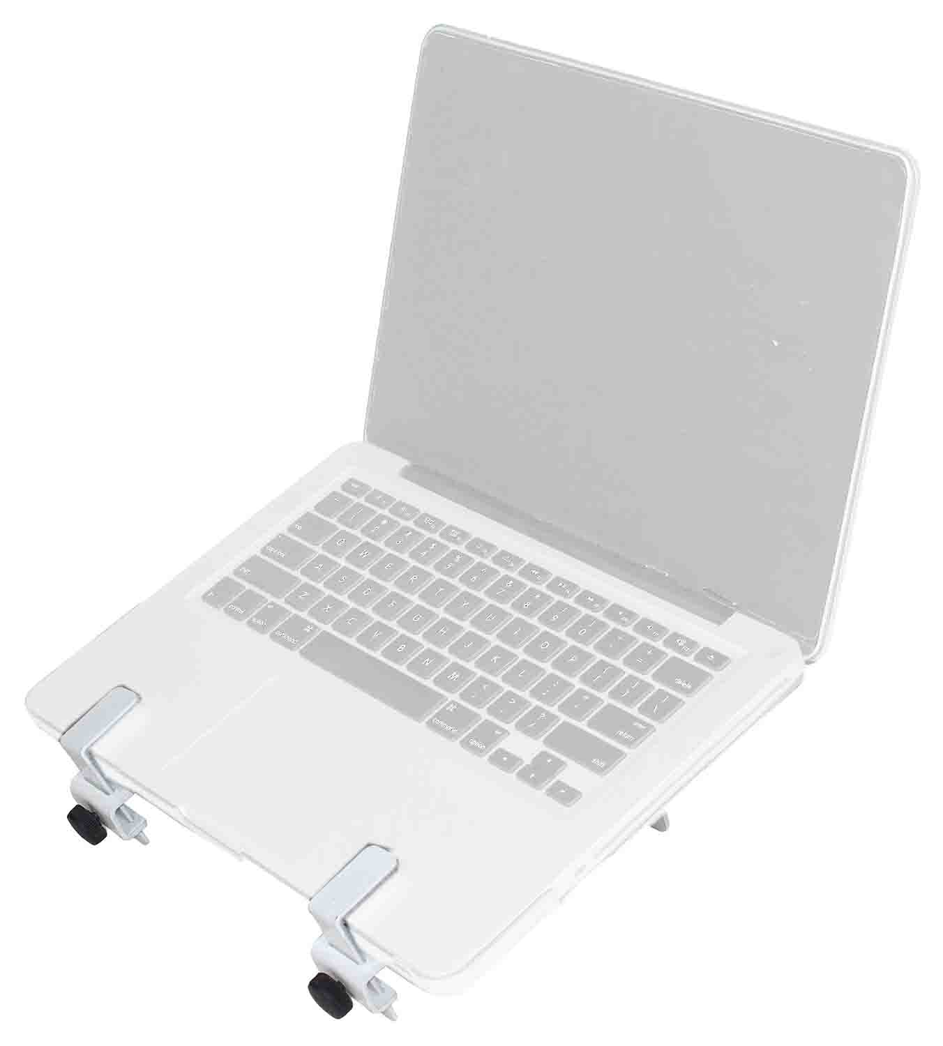 ProX X-LTF01WH Laptop Shelf Tray for Monitor VESA Arm Mount - White - Hollywood DJ