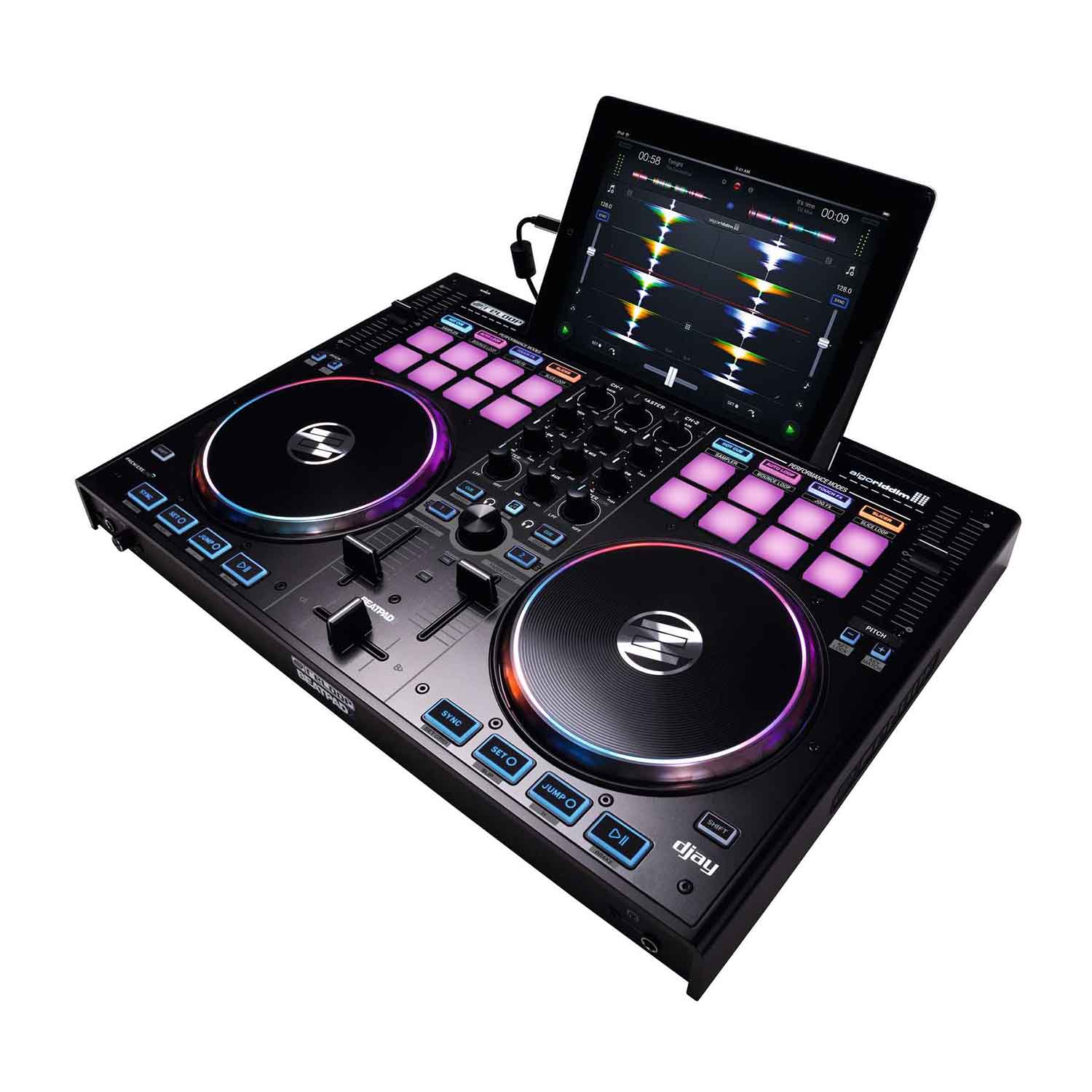 Reloop BEATPAD 2-Channel Professional DJ Controller For Mac, PC, iOS & Android Reloop