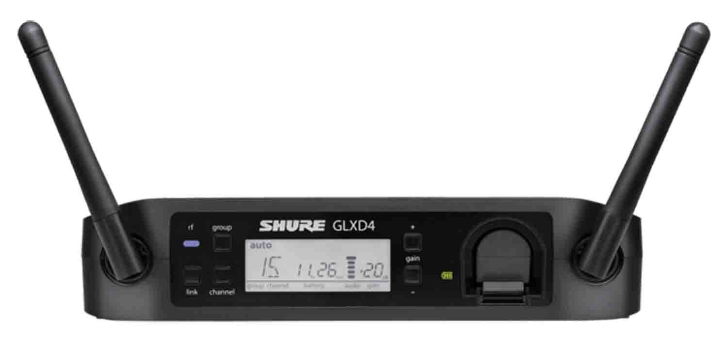 Shure GLXD14R/B98-Z2 Digital Wireless Instrument System with Beta 98H/C Clip on Gooseneck Microphone - Hollywood DJ