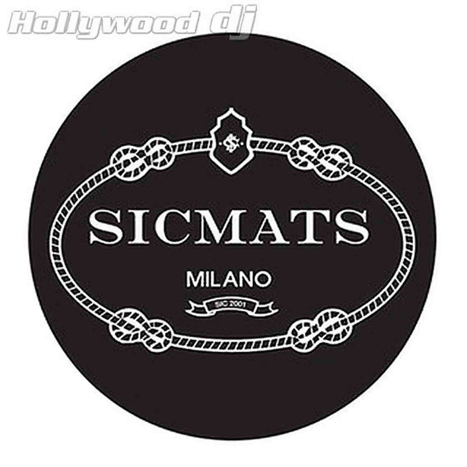 Sicmats DJ Turntable Slipmats 'MILANO' Slip Mat Set Sic Mats Scratch Pads - Pair - Hollywood DJ