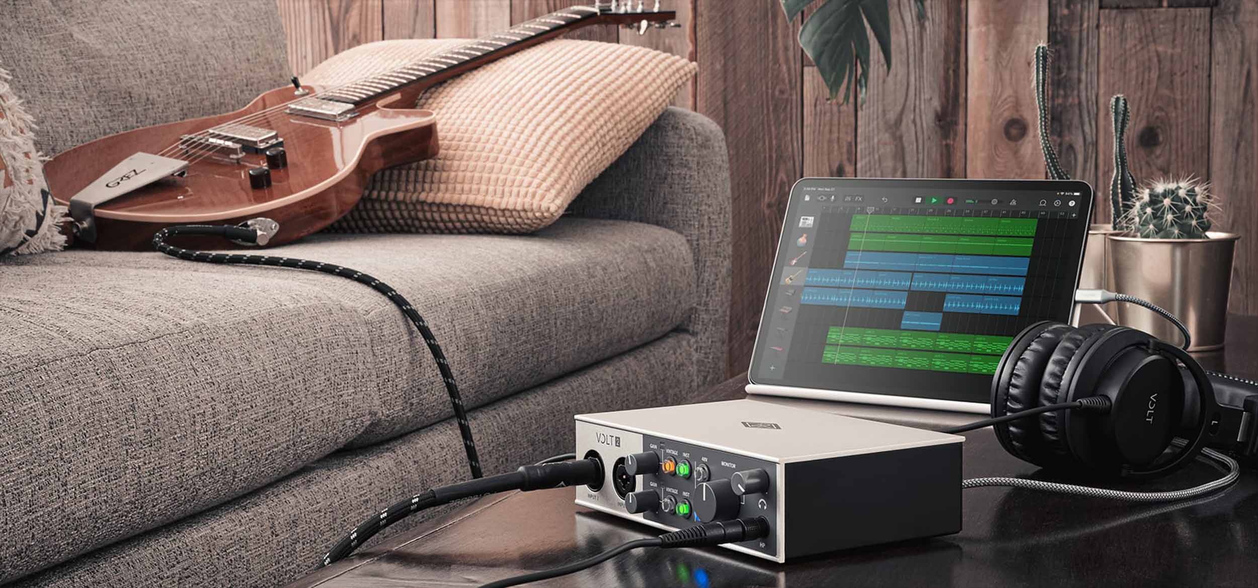 Universal Audio Volt 2 Studio Pack for Recording and Podcasting with USB Interface - Hollywood DJ