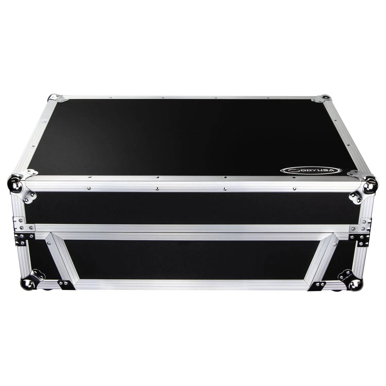 Odyssey FZGSPRIME4W2, Denon Prime 4 Flight Case with Patented Glide Laptop Platform and 2U Rack Space - Hollywood DJ