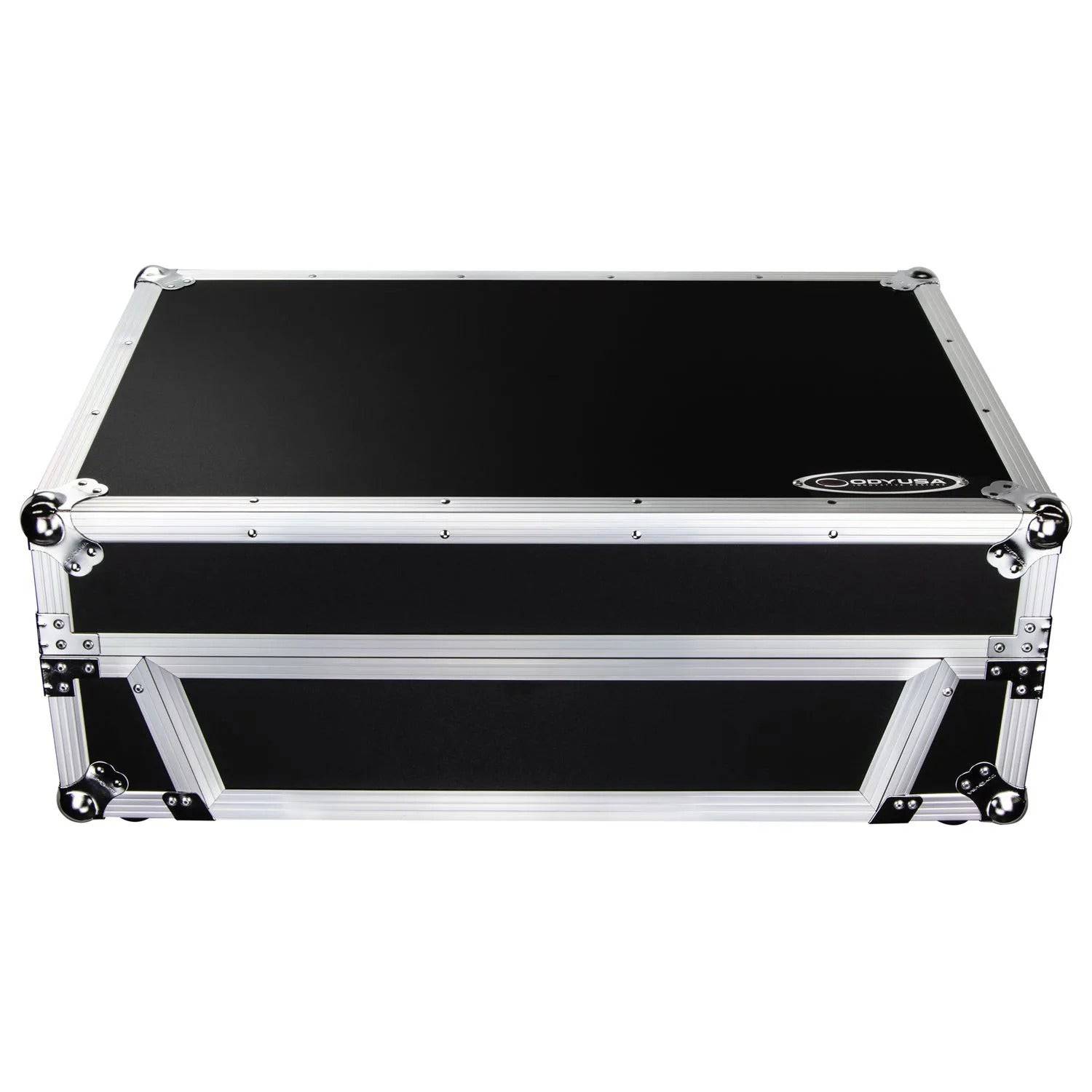 Odyssey FZGSPRIME4W2, Denon Prime 4 Flight Case with Patented Glide Laptop Platform and 2U Rack Space - Hollywood DJ