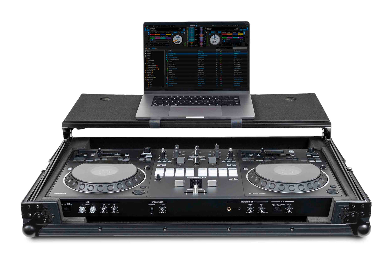 Headliner HL10018, Pitch Black Flight Case for DDJ-REV5 with Laptop Platform Headliner
