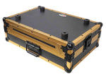 B-Stock: ProX X-DDJSB3 LT GLD LED, ATA Flight Case for Pioneer DDJ-FLX4, DDJ-SB3 and DDJ-400 Digital Controller with Sliding Laptop Shelf - Gold Black Finish - Hollywood DJ