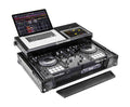 Odyssey FZGSPIDDJ8001BL Black Pioneer DDJ-800 Flight Case with Bottom 1U Rack Space and Glide Platform - Hollywood DJ