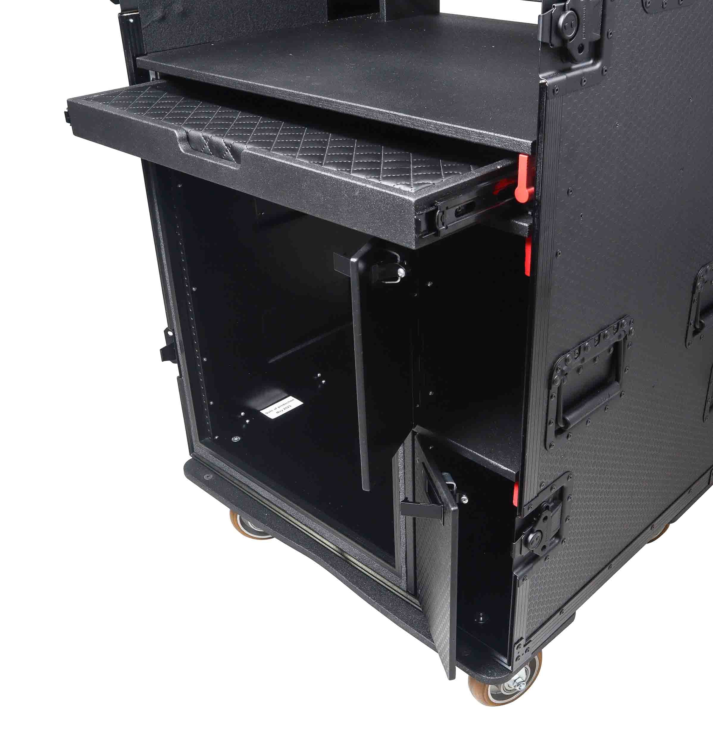 ProX XZF-AVPRO4U12UBLK, Mobile AV Broadcasting Streaming Recording Studio Workstation Case - Black by ProX Cases