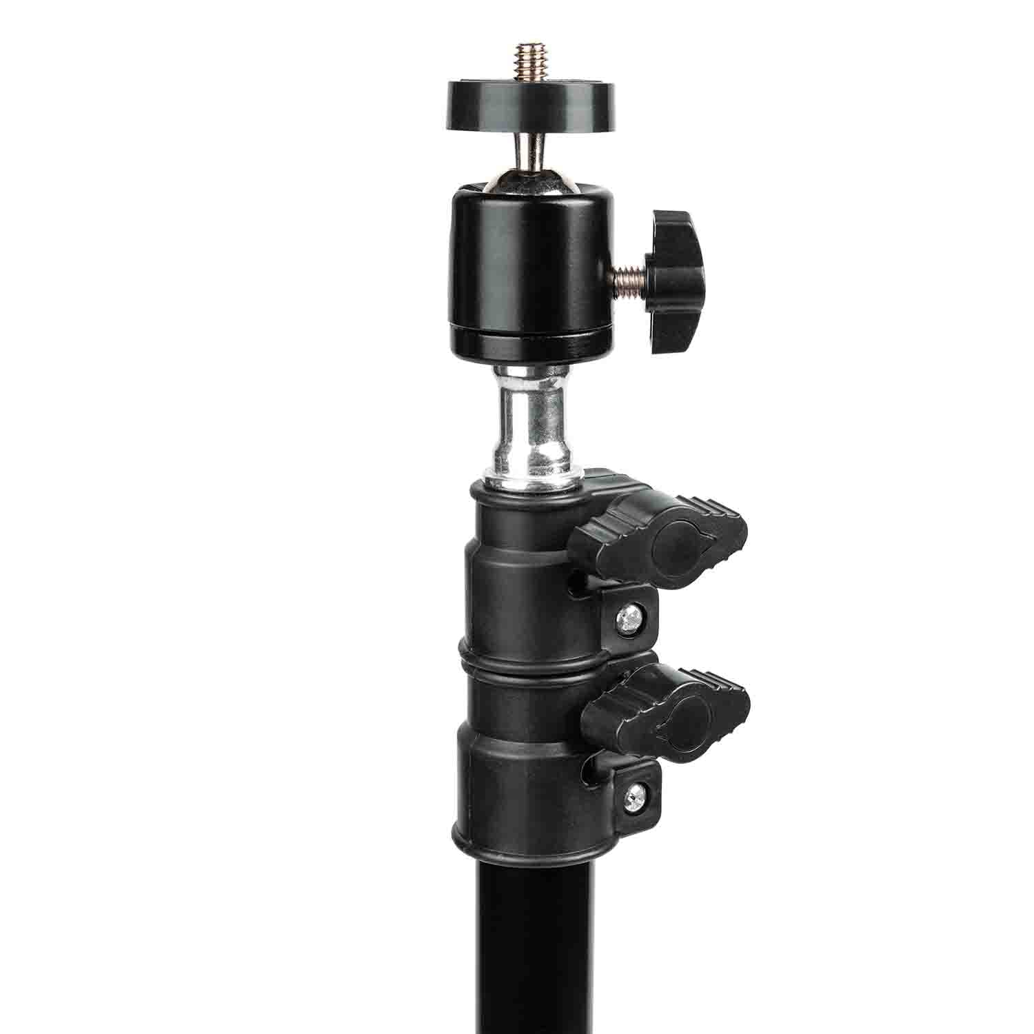 Gator Frameworks GFW-RINGLIGHTTRIPD 10 Inch LED Ring Light Stand with Phone Holder and Tripod Base - Hollywood DJ