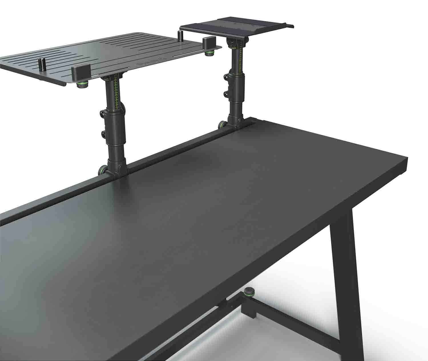 Gravity FDJT 01 DJ Desk with Adjustable Loudspeaker and Laptop Trays - Hollywood DJ