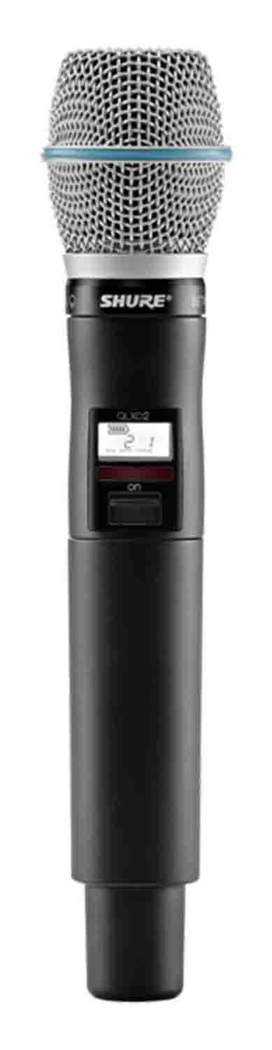 Shure QLXD2/B87A Handheld Wireless Microphone Transmitter with Beta 87A Capsule - Hollywood DJ