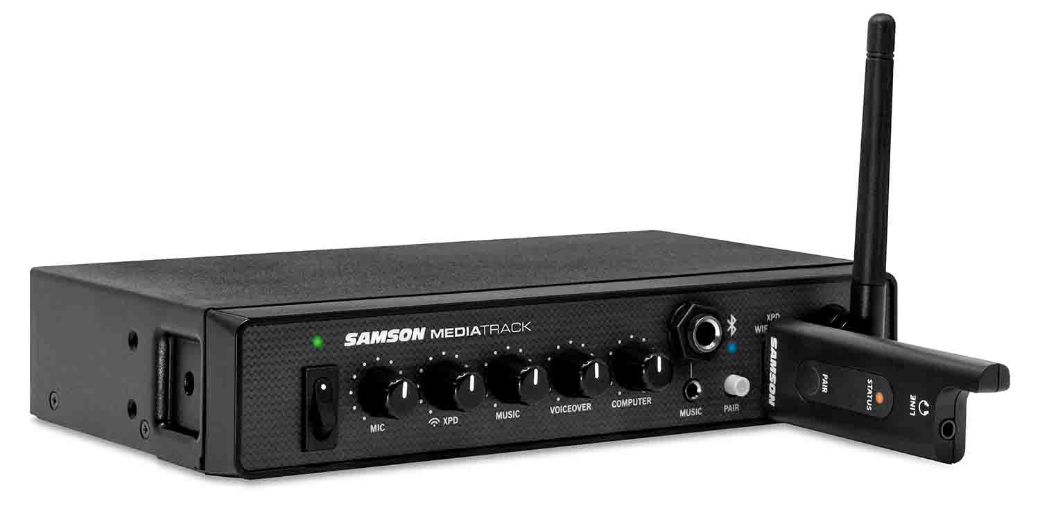 Samson SASM4U 4-Channel Mixer USB Interface with Bluetooth - Hollywood DJ