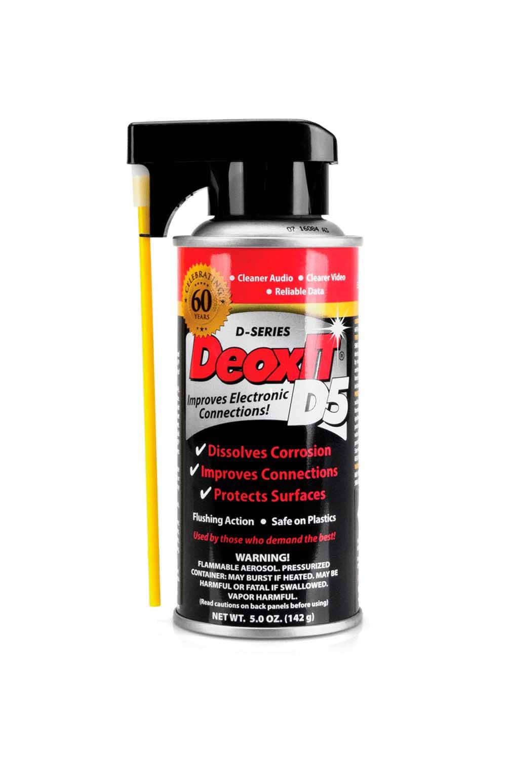 B-Stock: Hosa D5S-6 CAIG DeoxIT Contact Cleaner, 5% Spray, 5 oz - Hollywood DJ