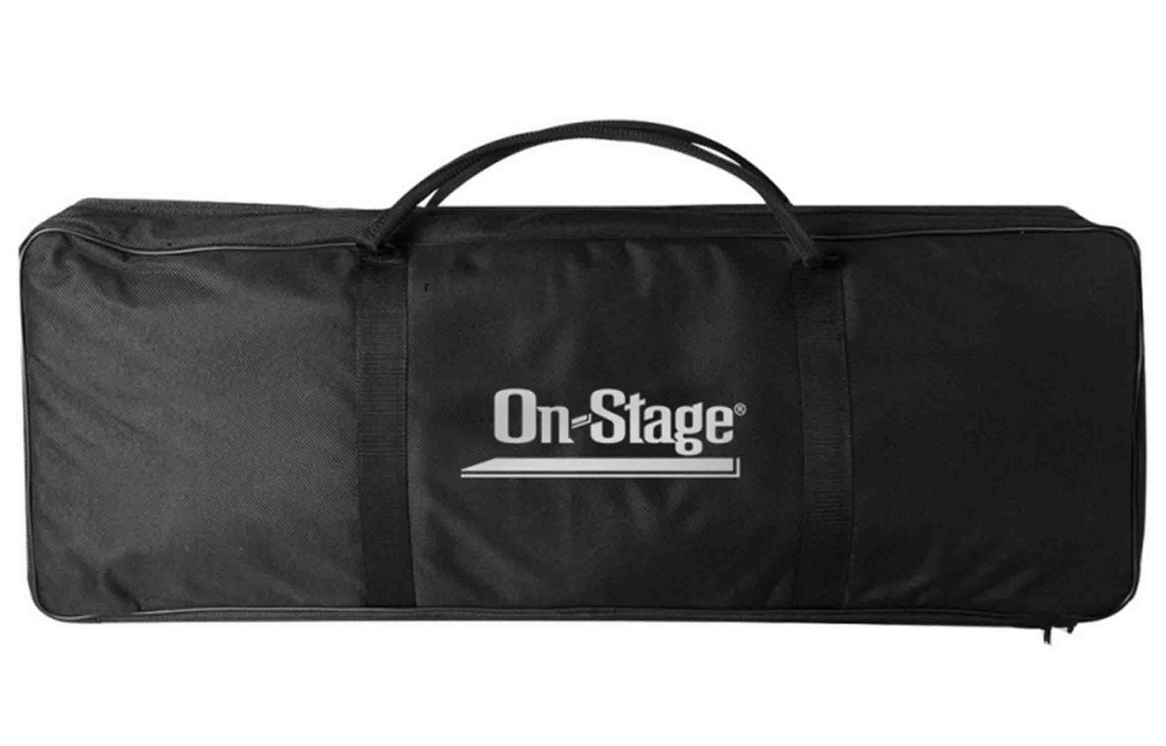 On Stage MSB-6500 Mic Stand Bag, holds 3 Round Base, 3 Hex Base Microphone Stands or Various Booms - Hollywood DJ