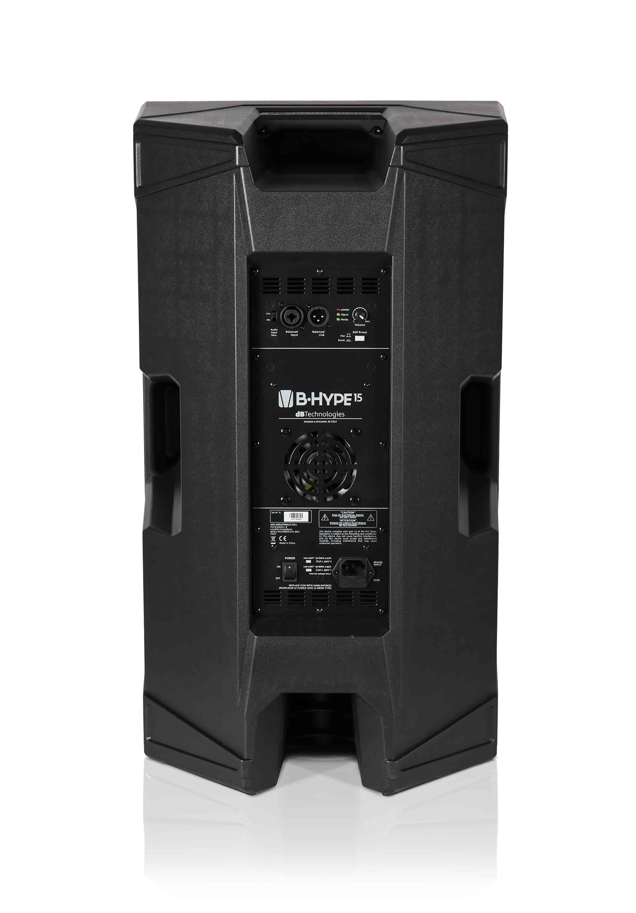 dB Technologies B-Hype 15, 15" 2-Way Active Speaker - 400W - Hollywood DJ