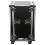 Odyssey FZAR20W, 20U Pro Amp Rack with Casters - Hollywood DJ