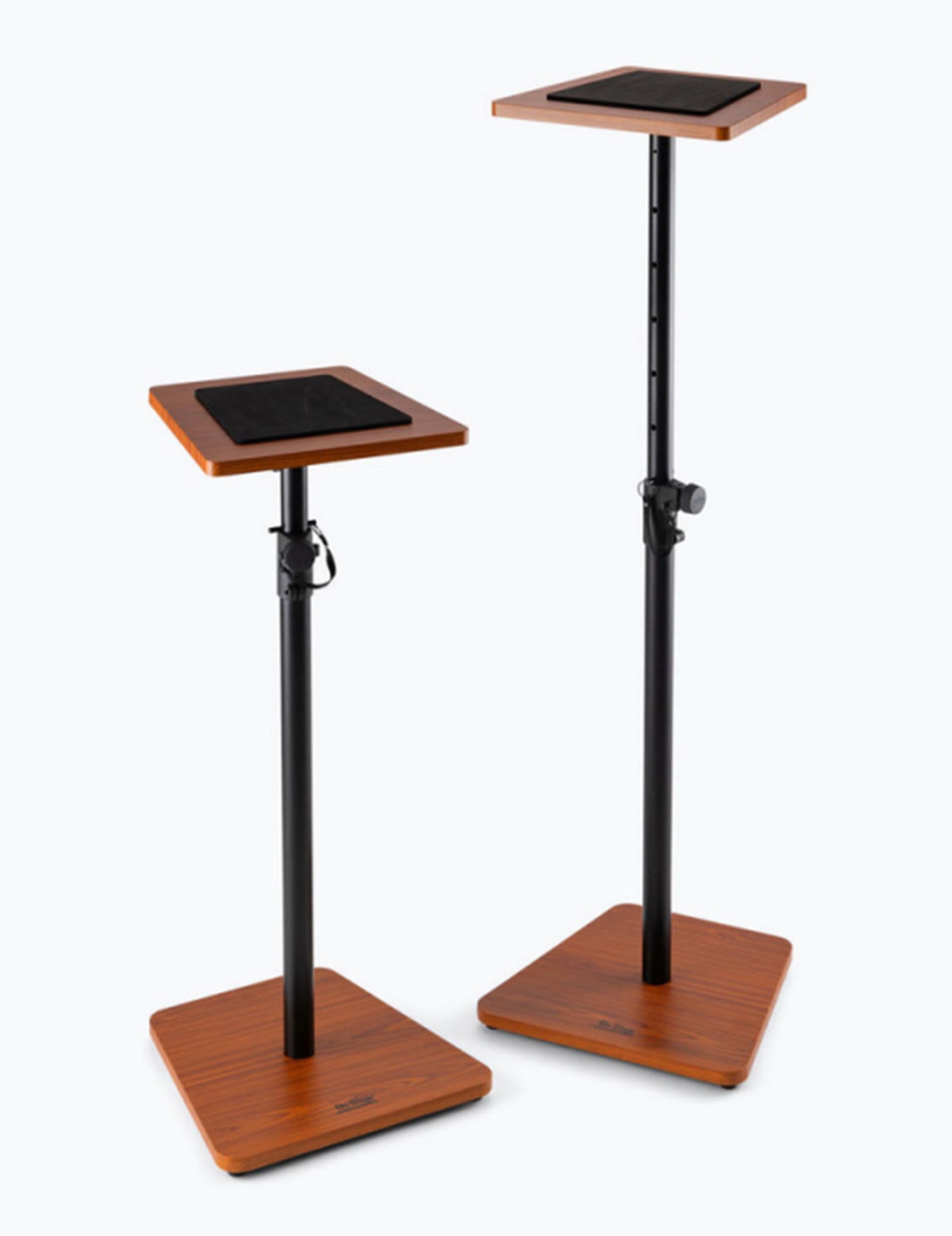 On Stage SMS7500RB, Wood Studio Monitor Stands - Rosewood On-Stage