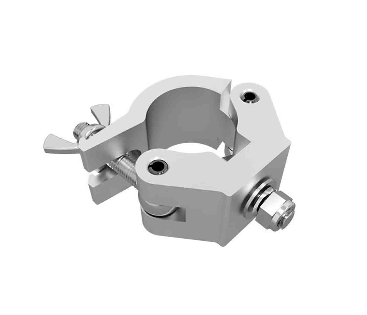 Global Truss X-PRO CLAMP, Extra Heavy Duty 2-Inch Pro Clamp - Silver - Hollywood DJ