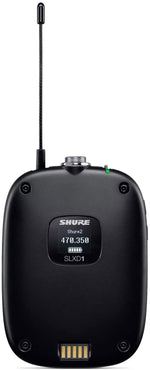 Shure SLXD14/93, Wireless System with SLXD1 Bodypack Transmitter and WL93 Lavalier Microphone by Shure