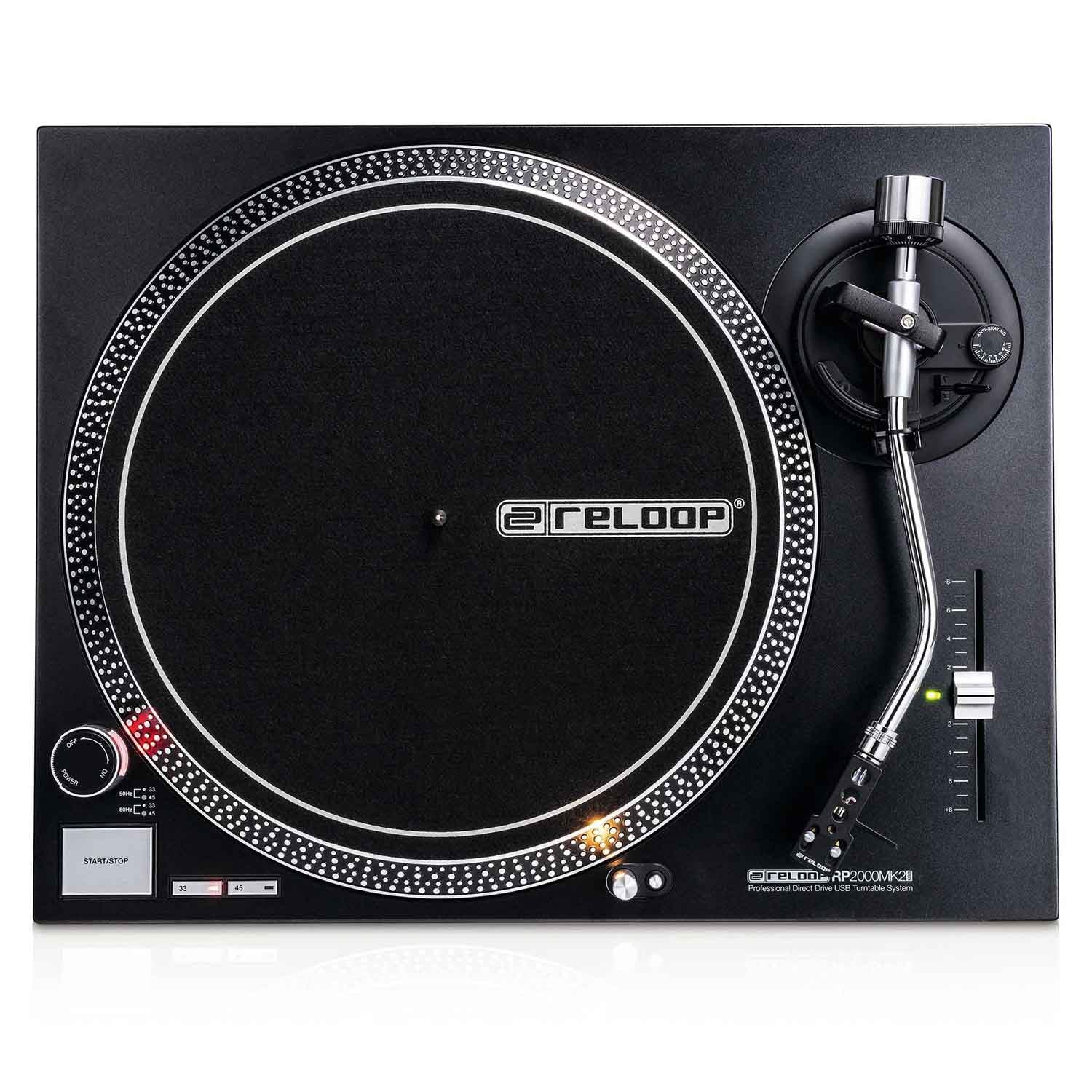 B-Stock: Reloop RP-2000-USB-MK2, Professional Direct Drive USB Turntable System - Hollywood DJ