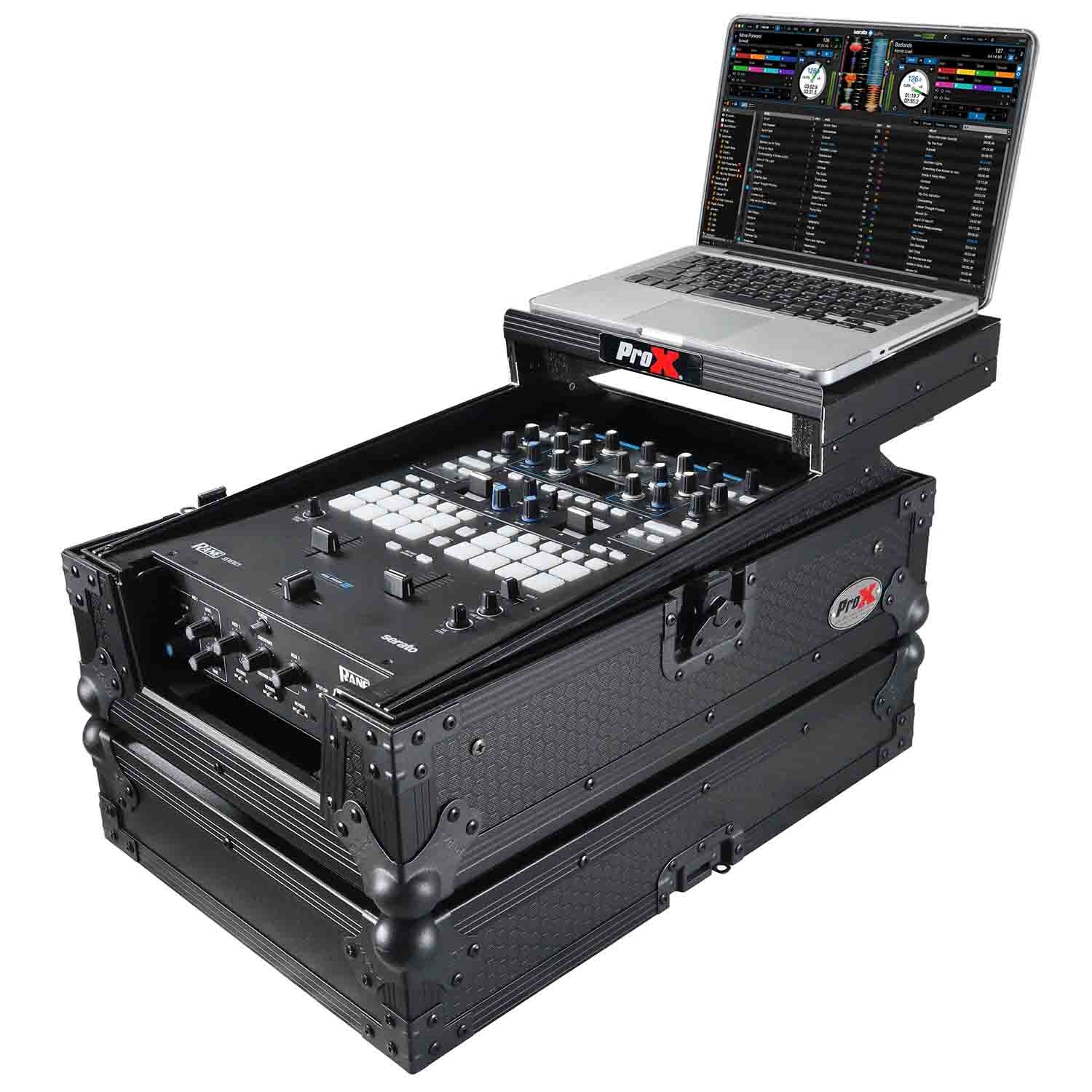 ProX XS-RANE-72-LTBL-MK2 DJ Mixer Road Case With Laptop Shelf for Rane 72 and 70 - 11" - Hollywood DJ