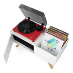 Glorious Turntable Lowboard - White - Hollywood DJ