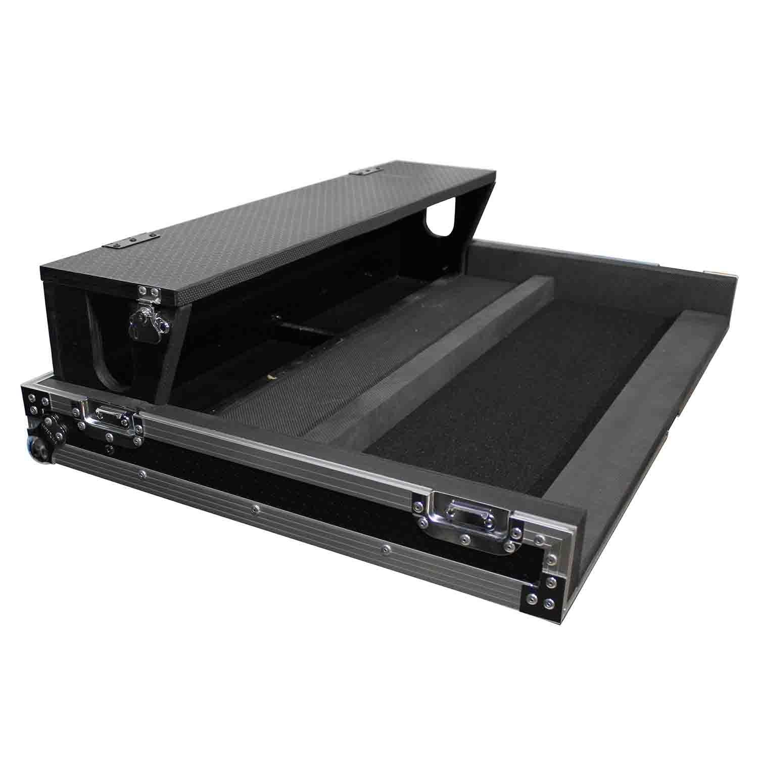 ProX XS-AHQU32DHW DJ Flight Case for Allen and Heath QU-32 Digital Mixer with Doghouse and Wheels ProX Cases