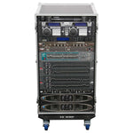 Odyssey FZAR20W, 20U Pro Amp Rack with Casters - Hollywood DJ