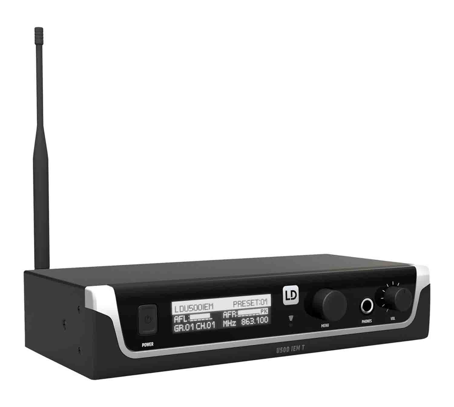 LD Systems U505.1 IEM Wireless In-Ear Monitoring System - 514 to 542 MHz, EU Power - Hollywood DJ