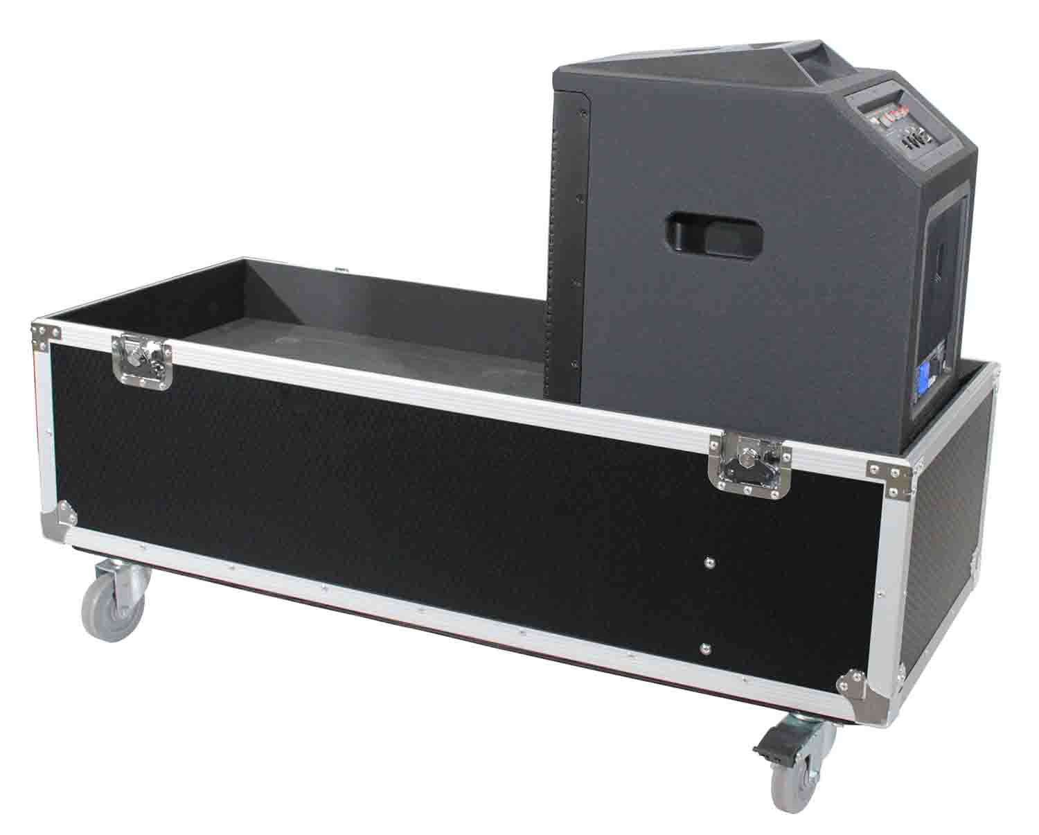 ProX X-EV-EVOLVE50X2W Flight Case for 2 EV Evolve 50 Compact Array Systems with Wheels ATA Style - Hollywood DJ