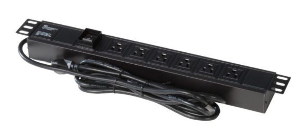 Gator Cases GRW-PWRVERT-6, 6-Outlet Power Strip - Hollywood DJ