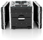 Gator Cases GRR-8L Rolling Molded 8U Rack Case - Hollywood DJ
