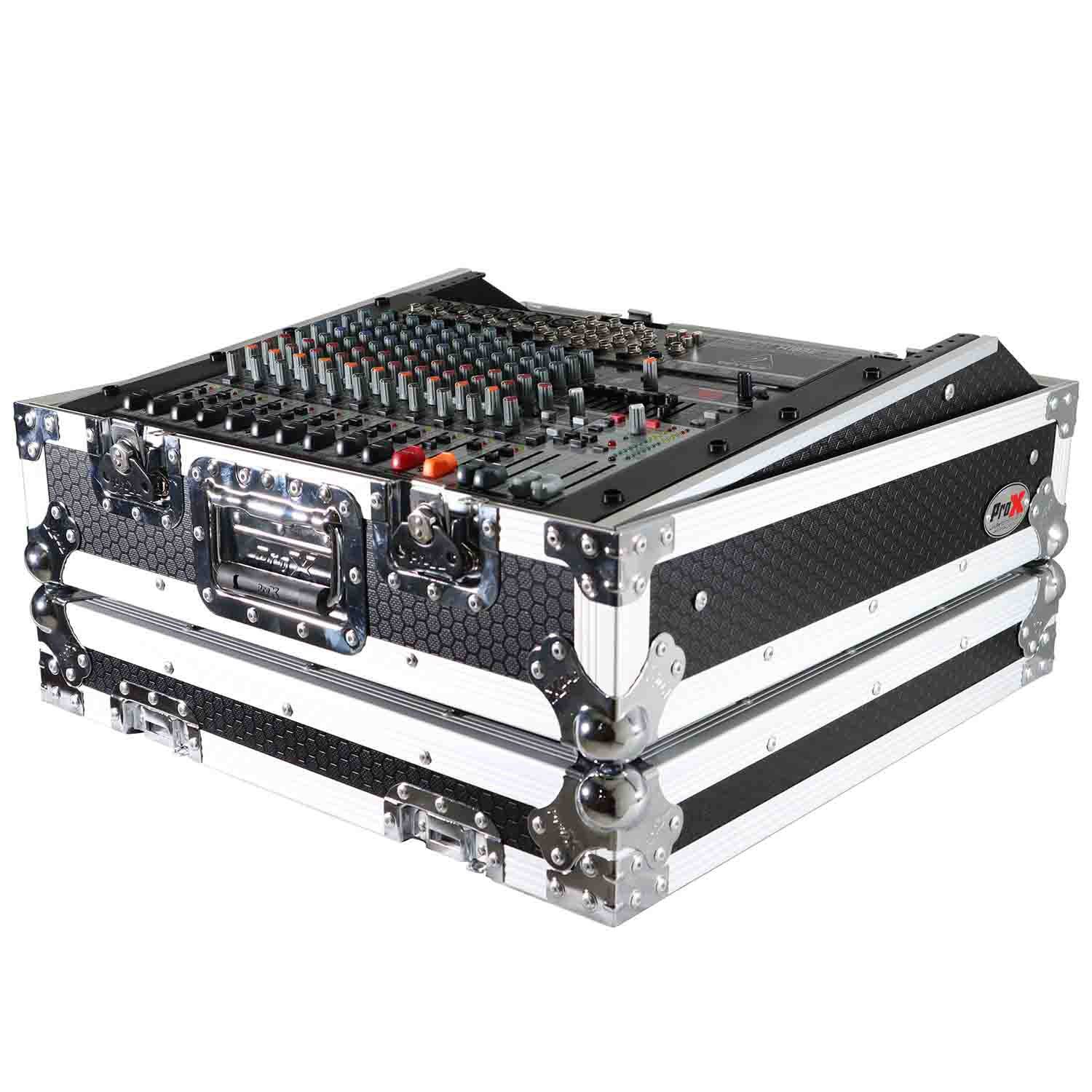 ProX T-MC DJ Flight Case For Universal 10U 19" Topload Rack Mountable Live Sound Mixer - Hollywood DJ