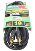 Prox XC-MM10 Balanced TRS-M Mini 1/8" to TRS-M Mini 1/8" High Performance Audio Cable - 10 Feet - Hollywood DJ