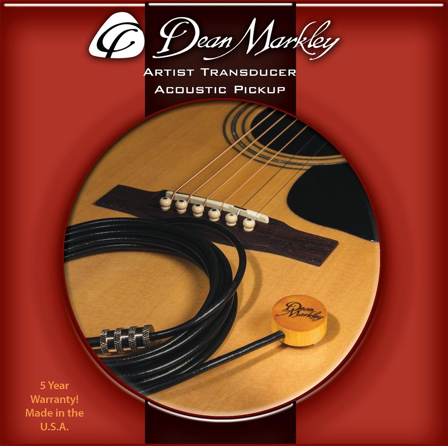 Dean Markley 3001 Artist XM Transducer Acoustic Pickup - Hollywood DJ