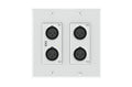 QSC Undx4i Attero Tech 4x2 Dante Networked Audio Wall Plate - Hollywood DJ
