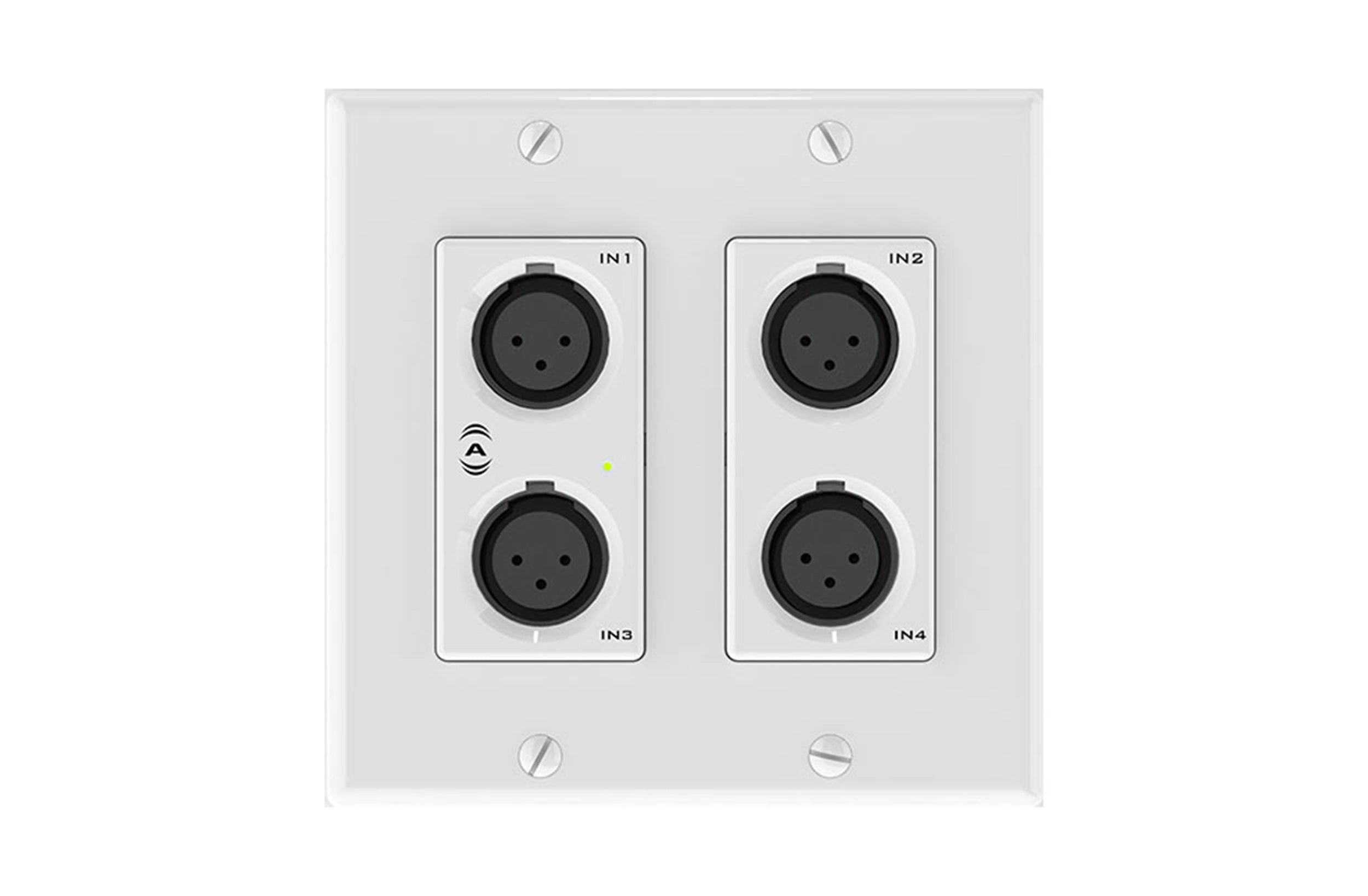QSC Undx4i Attero Tech 4x2 Dante Networked Audio Wall Plate - Hollywood DJ