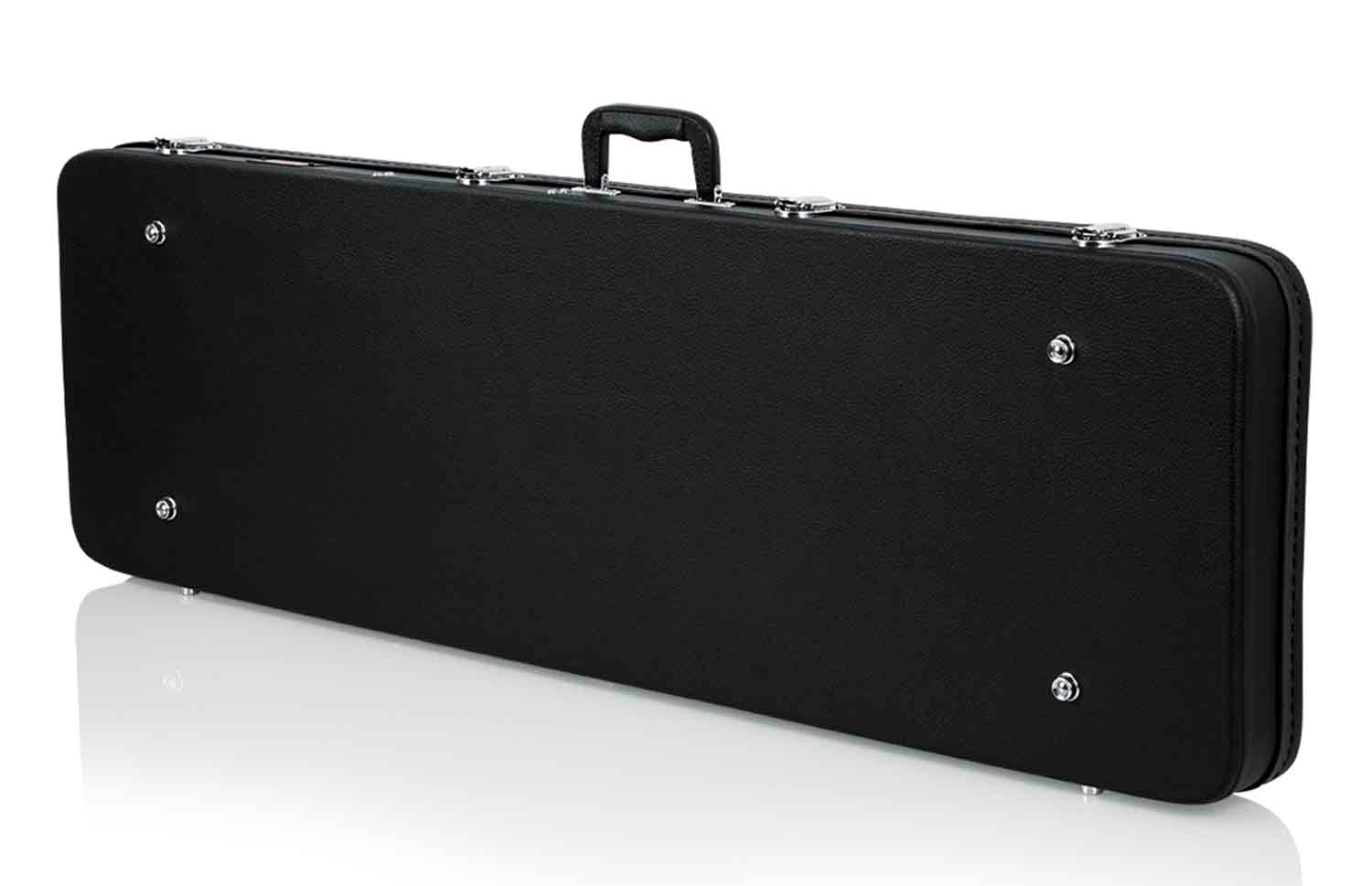 Gator Cases GWE-BASS Hard-Shell Wood Case for Bass Guitars - Black - Hollywood DJ