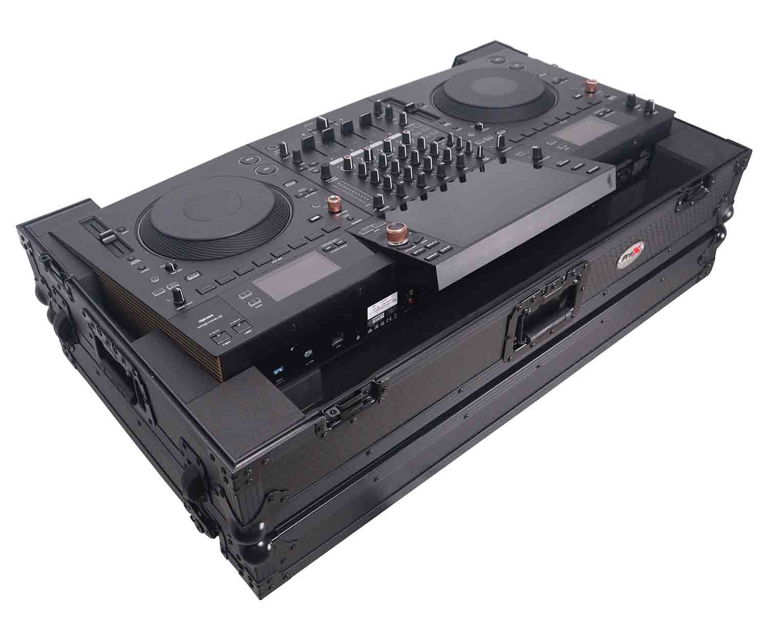 B-Stock: ProX XS-OPUSQUADWBL Flight Style Road Case for Pioneer Opus Quad DJ Controller with 1U Rack Space and Wheels - Black by ProX Live Performance Gear