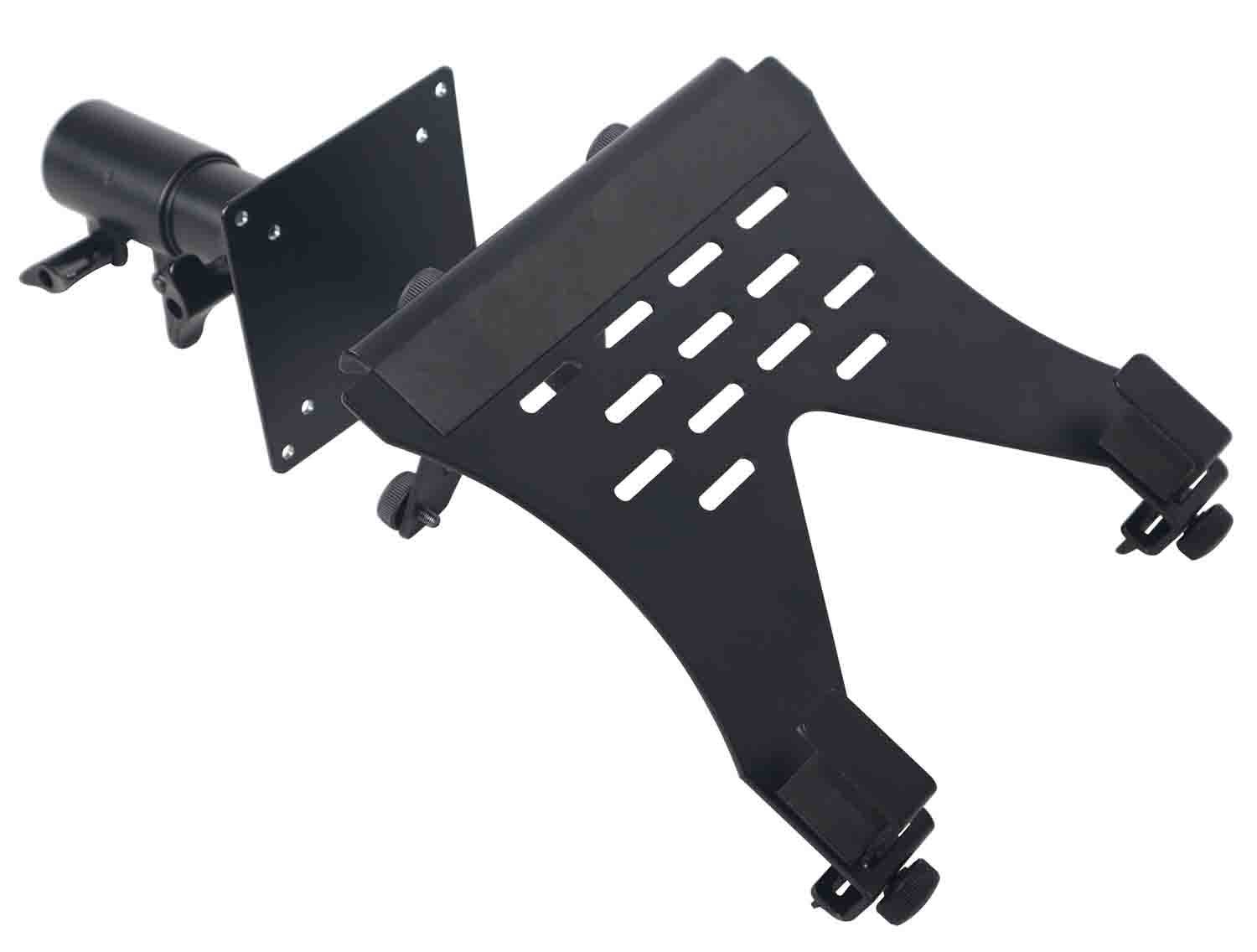 ProX X-LTF01BK Laptop Shelf Fits on Speaker Stand & Monitor VESA Arm Mount - Black - Hollywood DJ