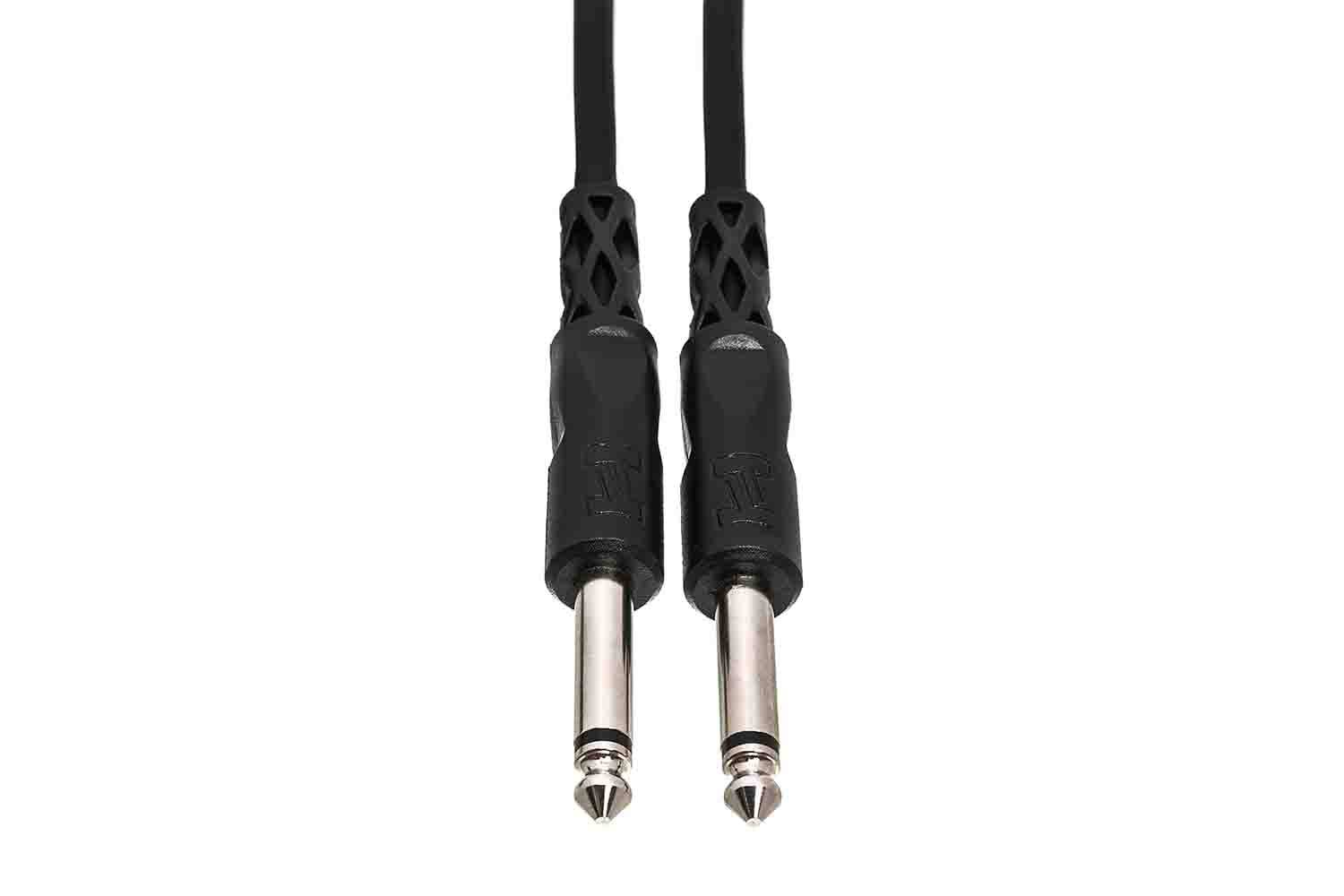Hosa CPP-110 Unbalanced Interconnect Cable, 1/4 in TS to Same - 10 Feet - Hollywood DJ