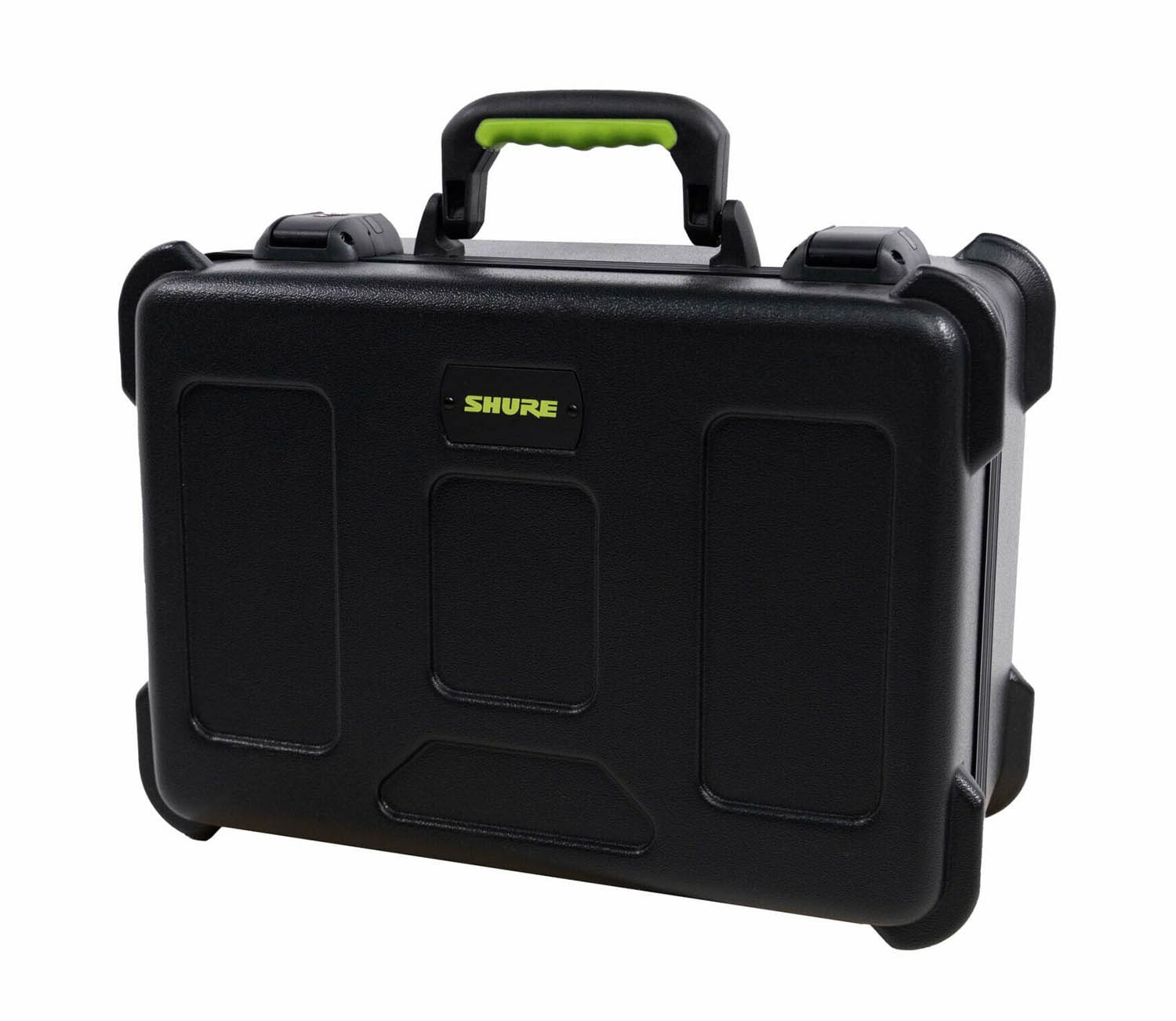 Shure MICCASEW07 Molded Case with Drops for 7 Wireless Microphones and TSA-Approved Latches - Hollywood DJ