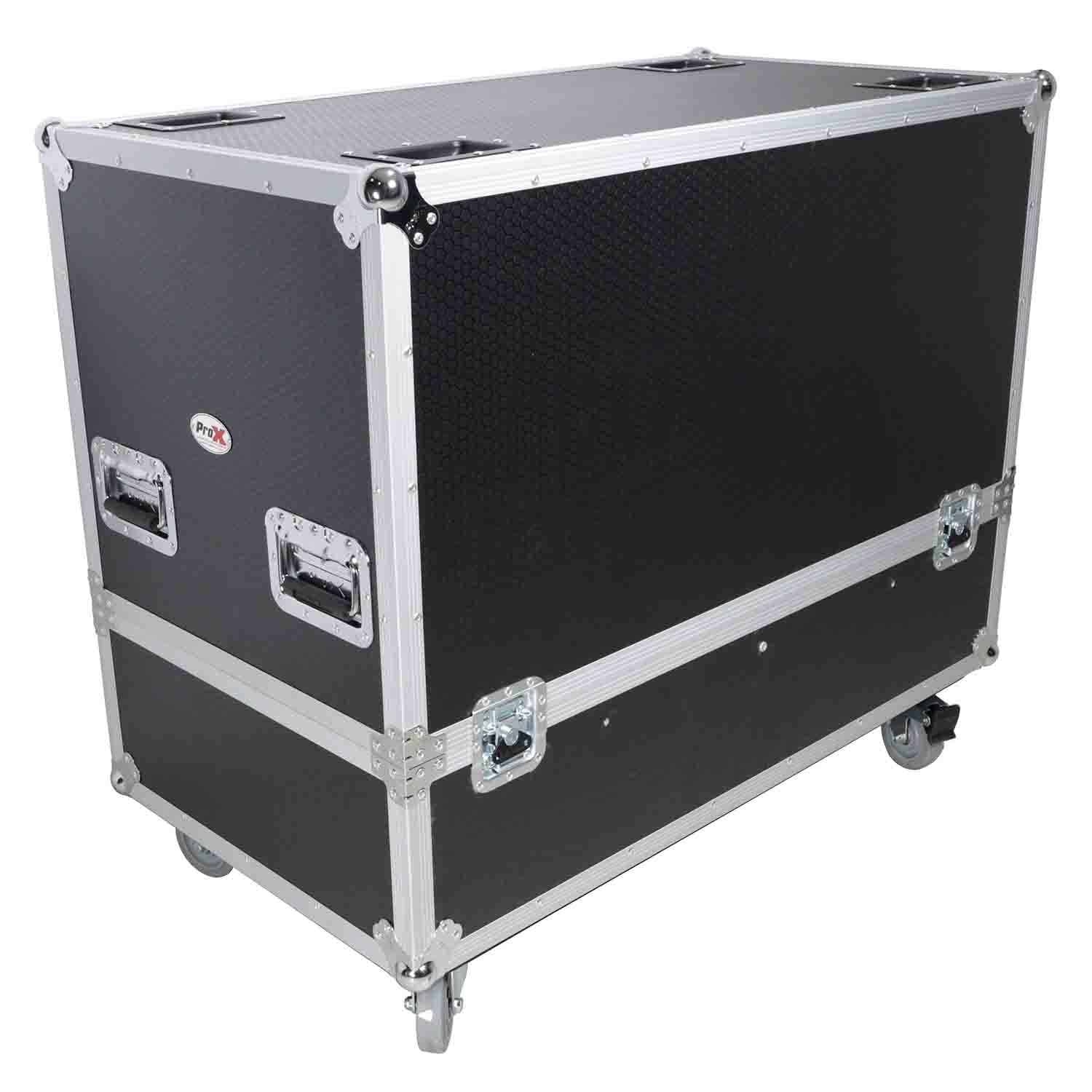 ProX XS-2X282020W ATA Dual Flight Case for Speaker Fits Two JBL SRX 815P and Similar Sized Speakers - Hollywood DJ