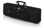 Gator Cases GKB-61 SLIM Gig Bag for Most Slim Model 61 Note Keyboards - Hollywood DJ