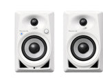 Pioneer DJ DM-40BT-W, 4-Inch Desktop Monitor Speakers With Wireless Bluetooth Control - Hollywood DJ