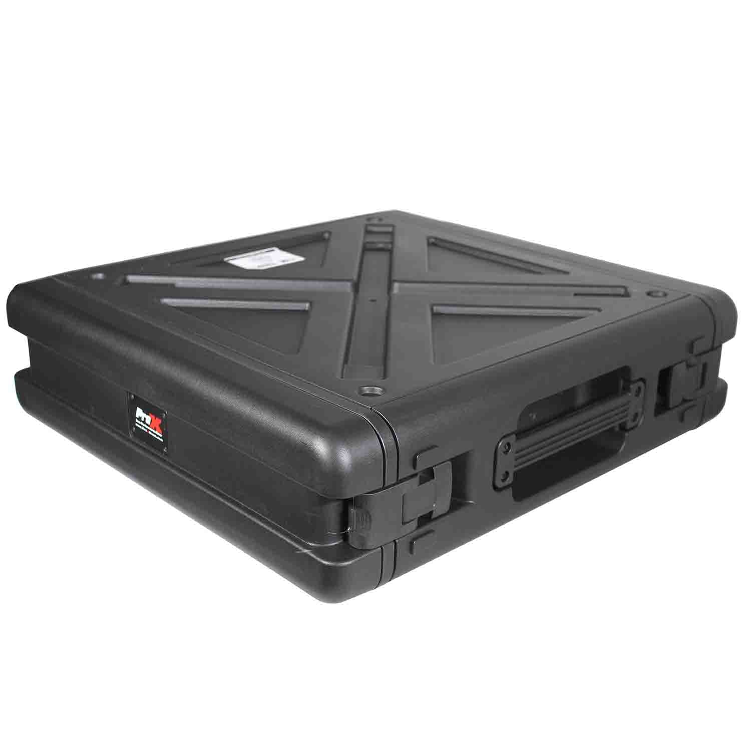 ProX XM-2U VaultX 2U Rack Air-tight, Water-sealed ABS Case - Hollywood DJ