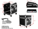 ProX T-12MRSSMK2 12U Rack x 10U Top Mixer DJ Combo Flight Case - Hollywood DJ