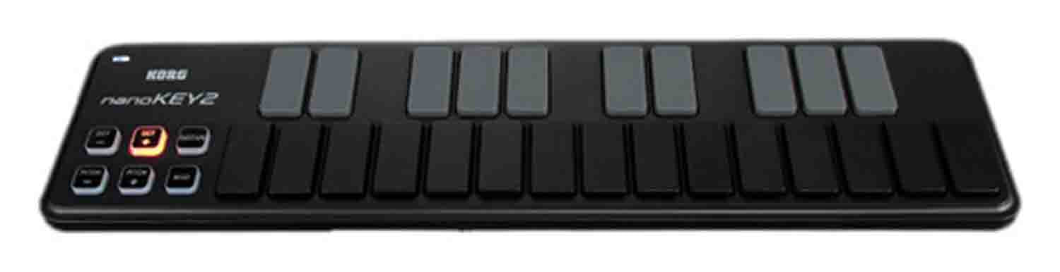 Korg nanoKEY2 – Black Slim-Line USB MIDI Controller - Hollywood DJ