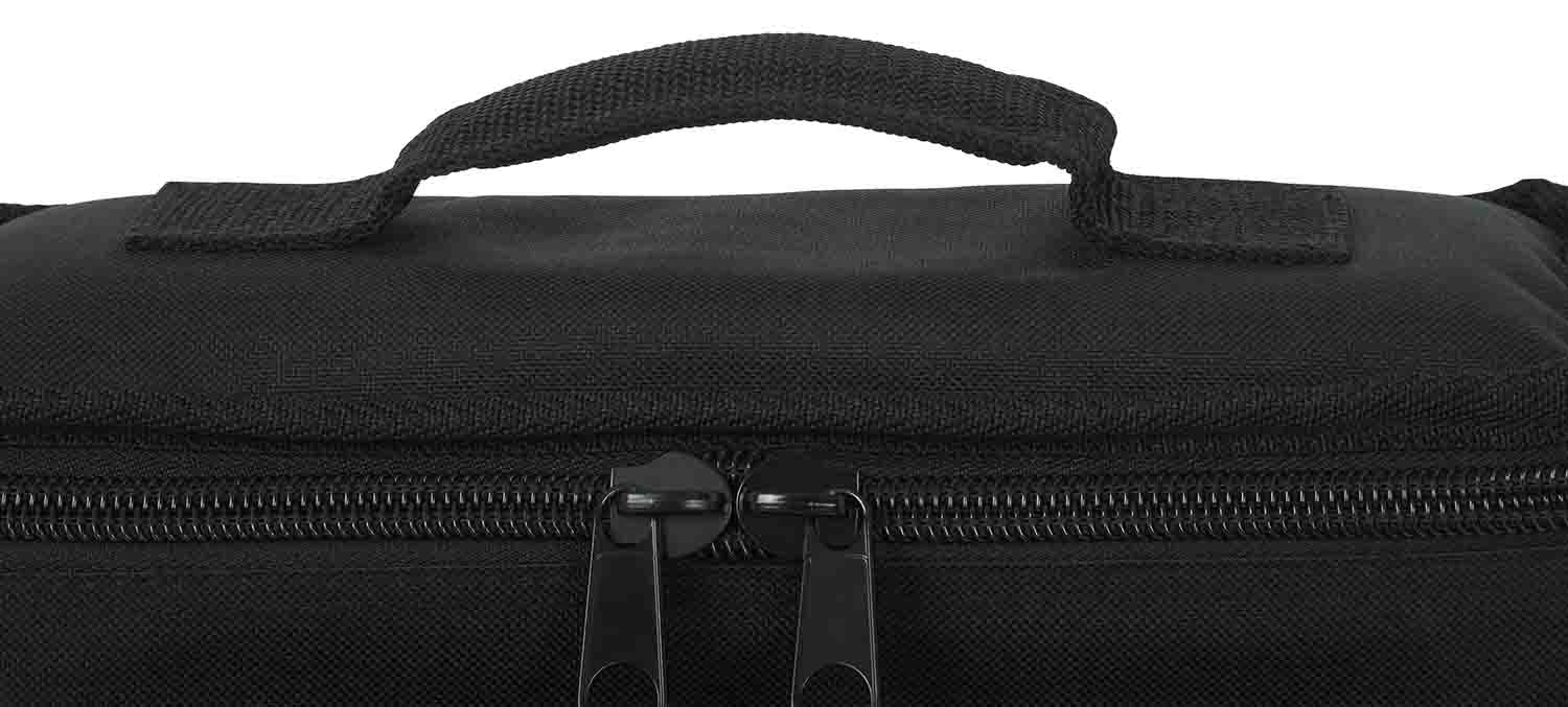 Gator Cases GM-4 DJ Bag for 4 Microphones with Exterior Pockets for Cables - Hollywood DJ