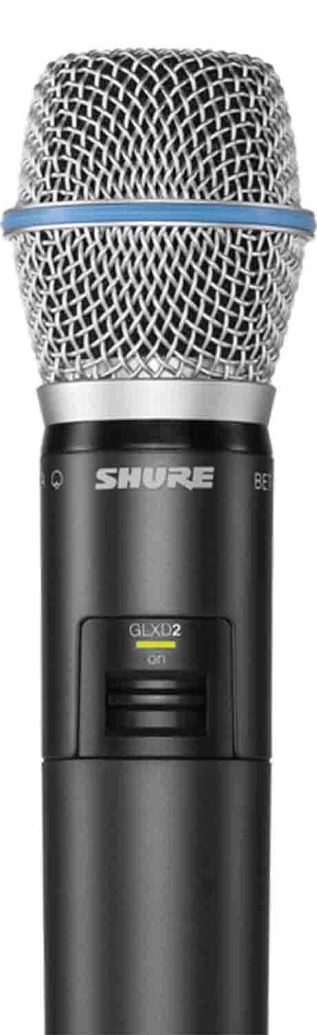 Shure GLXD2/B87A-Z2 Digital Handheld Wireless Microphone Transmitter with Beta 87A Capsule - Hollywood DJ